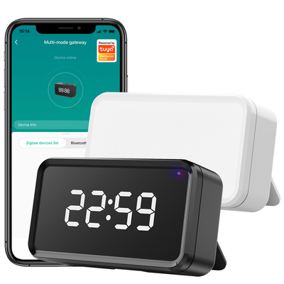 Tuya ZigBee brama Wyświetlacz czasu Alexa Google Home Bluetooth Mesh Wireless Bridge Hub Smart Multi mode brama