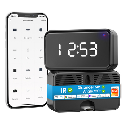 Dobra cena. Wi-Fi Infrared Remote Control z wyświetlaczem czasu Fan TV Dvd Voice Alexa And Google Tuya IR control Smart Home w Internecie