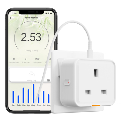 Dobra cena. Tuya Smart Home Plug Wielka Brytania Zakładka Adapter podróży Konwersja gniazdko APP Głos działa z Alexa Typ C 16A WiFi RF433 w Internecie