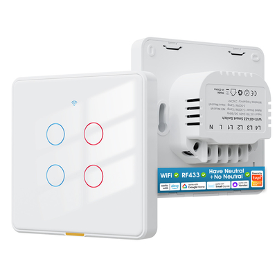 Dobra cena. Tuya Wi-Fi przełącznik RF433 sterowanie Timing Voice App Alexa, Google Home Smart Home Bez neutralnego przewodu Wi-Fi EU Wall Switch w Internecie
