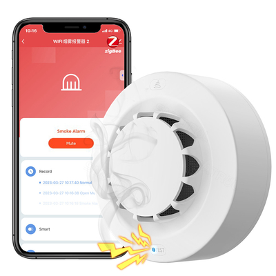 Dobra cena. Zigbee Inteligentny czujnik dymu Alarm Tuya90 dB Alarm pożarowy System bezpieczeństwa domowego Detektor pożaru w Internecie