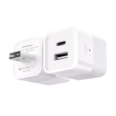 Dobra cena. Tuya Smart WiFi Mini Power Adapter Przenośny 5V Micro USB & Type-C wtyczka ładowarki z APP sterowanie, polecenia głosowe, czas, Alexa Wsparcie dla pasków świetlnych w Internecie