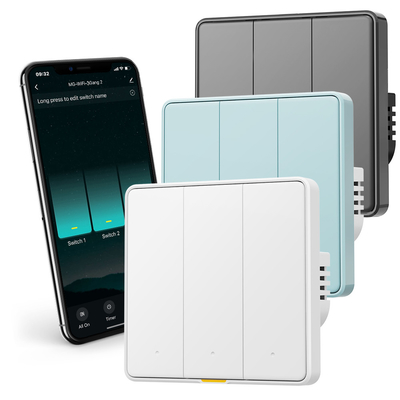 Dobra cena. Tuya WiFi RF433 Smart Wall Switch, 110-250V, bez potrzeby neutralnego przewodu, sterowanie głosowe za pomocą Alexa, Google Home, Tmall Genie i funkcje programowania czasu w Internecie