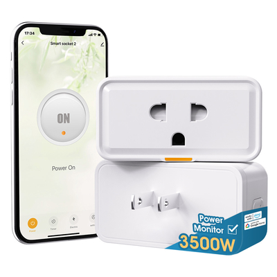 Dobra cena. Tuya Smart Plug 16A WiFi Socket z monitorem mocy i Alexa Google Home Integracja inteligentnego życia dla inteligentnej domowej automatyki w Internecie