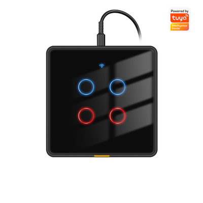 Dobra cena. Tuya Wi-Fi Touch Switch typu C, standardowy UE, RF433, 110-240V, z czasomierzem i sterowaniem głosowym, kompatybilny z Alexa i Google Home dla inteligentnego oświetlenia domowego w Internecie