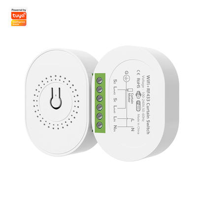 Dobra cena. SMATRUL Tuya WiFi RF433 Smart Curtain Switch Module, zaprojektowany dla elektrycznych rolet, działa dla Alexa i Google Home w Internecie